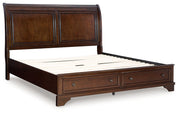 Trellington Sleigh Storage Bed - Coastal Roots Furniture (Courtenay, BC)