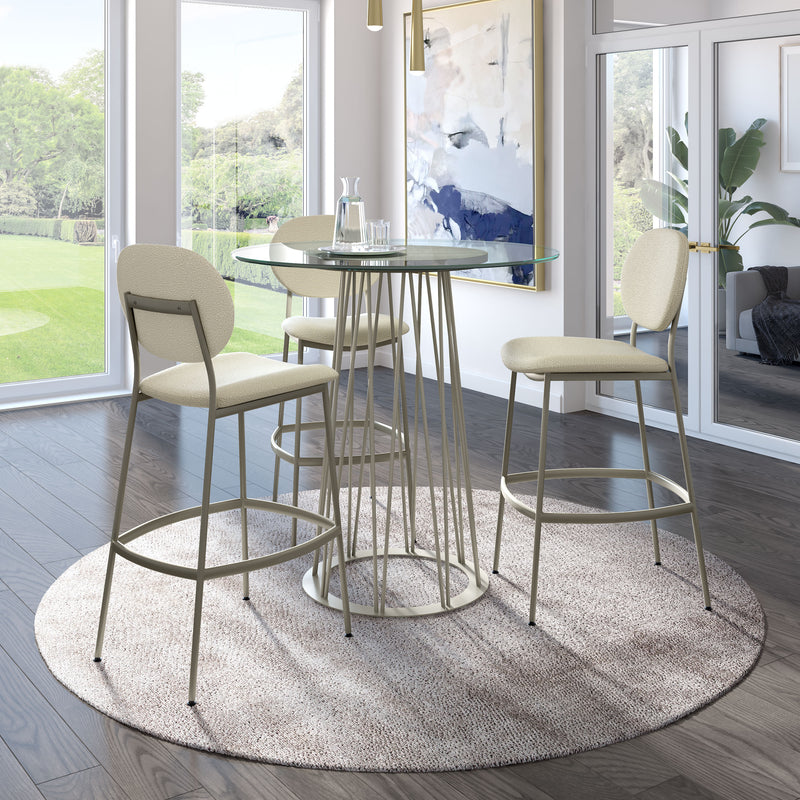 Calypso pub table base with Thermo Fused Laminate (TFL) accent - 51524-36