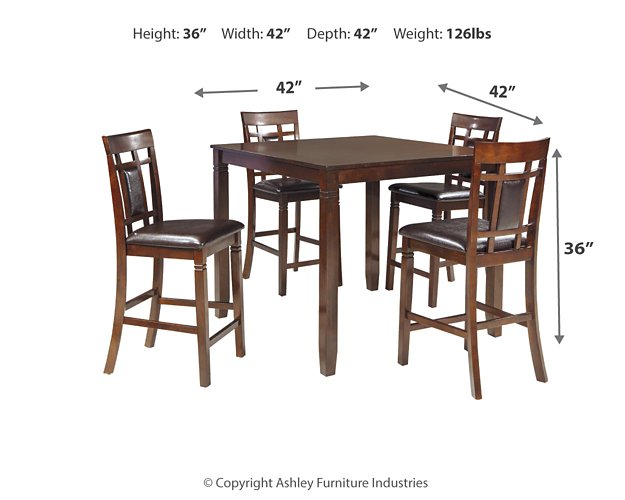 Bennox Counter Height Dining Table and Bar Stools (Set of 5) - Coastal Roots Furniture (Courtenay, BC)