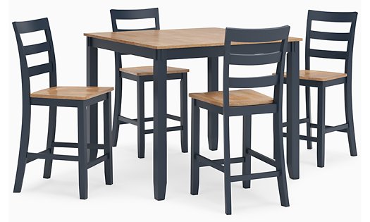 Gesthaven Counter Height Dining Table and 4 Barstools (Set of 5) - Coastal Roots Furniture (Courtenay, BC)
