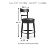 Valebeck Counter Height Bar Stool - Coastal Roots Furniture (Courtenay, BC)