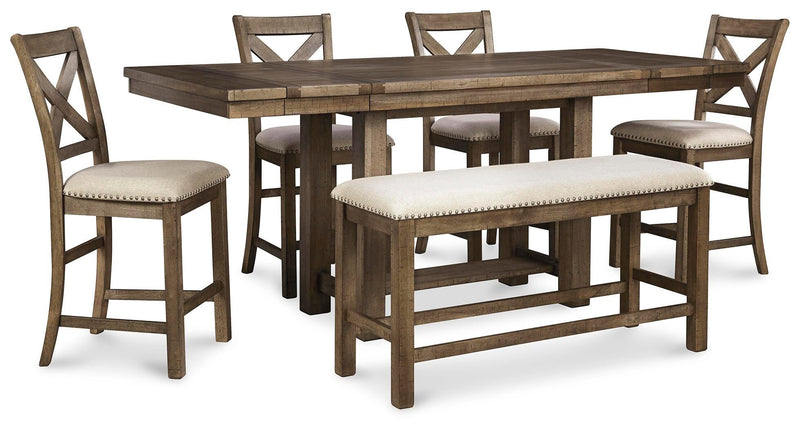 Moriville Counter Height Dining Set - Coastal Roots Furniture (Courtenay, BC)