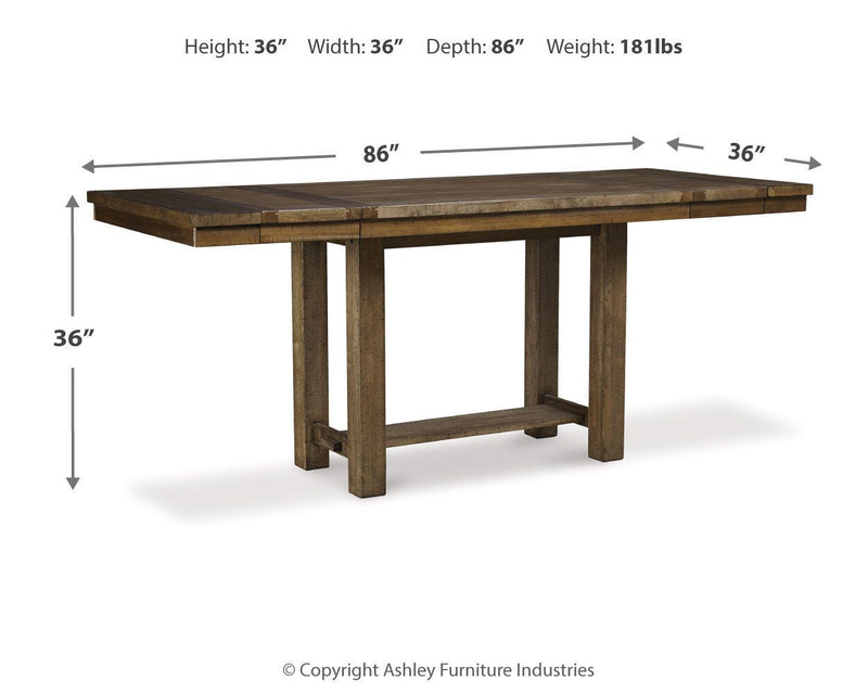 Moriville Counter Height Dining Set - Coastal Roots Furniture (Courtenay, BC)