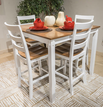 Gesthaven Counter Height Dining Table and 4 Barstools (Set of 5) - Coastal Roots Furniture (Courtenay, BC)
