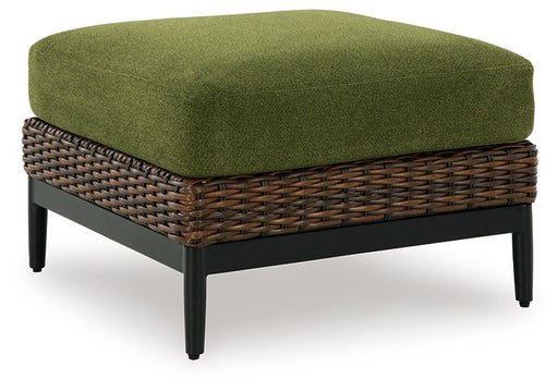Horizon Hall Outdoor Ottoman with Cushion - Coastal Roots Furniture (Courtenay, BC)