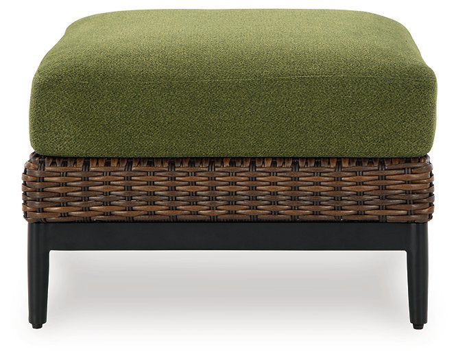Horizon Hall Outdoor Ottoman with Cushion - Coastal Roots Furniture (Courtenay, BC)