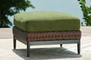 Horizon Hall Outdoor Ottoman with Cushion - Coastal Roots Furniture (Courtenay, BC)