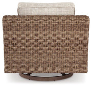 Beachcroft Outdoor Swivel Lounge with Cushion - Coastal Roots Furniture (Courtenay, BC)