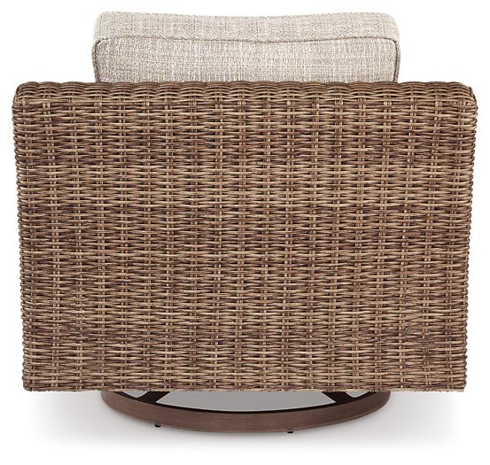 Beachcroft Outdoor Swivel Lounge with Cushion - Coastal Roots Furniture (Courtenay, BC)