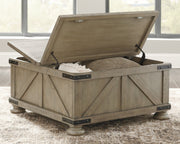 Aldwin Coffee Table With Storage - Coastal Roots Furniture (Courtenay, BC)