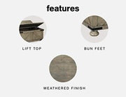 Aldwin Coffee Table With Storage - Coastal Roots Furniture (Courtenay, BC)