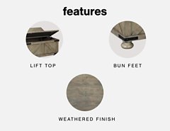 Aldwin Coffee Table With Storage - Coastal Roots Furniture (Courtenay, BC)