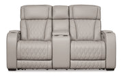 Boyington Power Reclining Loveseat with Console - Coastal Roots Furniture (Courtenay, BC)