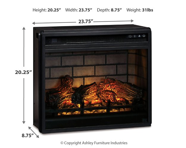 Entertainment Accessories Electric Infrared Fireplace Insert - Coastal Roots Furniture (Courtenay, BC)