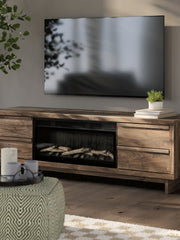 Zadilyn 72" TV Stand with Electric Fireplace - Coastal Roots Furniture (Courtenay, BC)