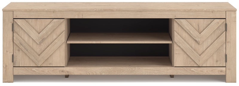 Cayboni 71" TV Stand with Electric Fireplace - Coastal Roots Furniture (Courtenay, BC)