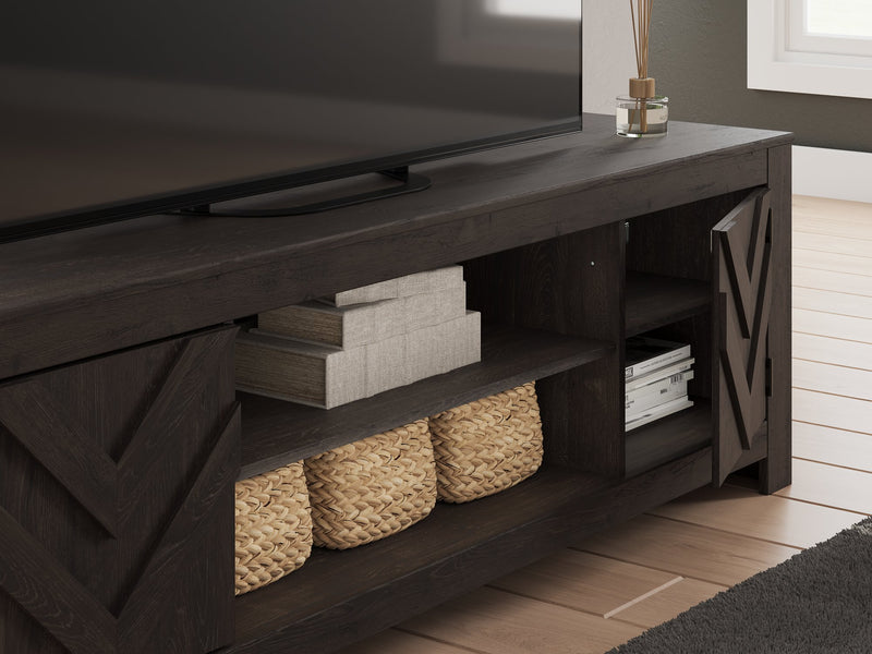 Cayboni 71" TV Stand with Electric Fireplace - Coastal Roots Furniture (Courtenay, BC)