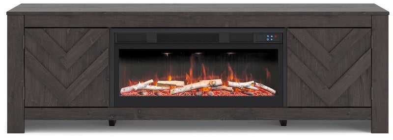Cayboni 71" TV Stand with Electric Fireplace - Coastal Roots Furniture (Courtenay, BC)