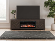 Cayboni 71" TV Stand with Electric Fireplace - Coastal Roots Furniture (Courtenay, BC)