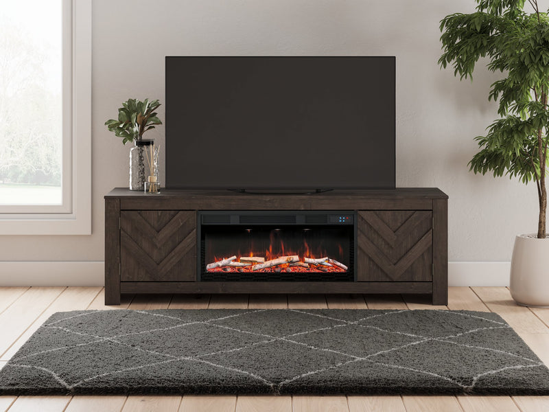 Cayboni 71" TV Stand with Electric Fireplace - Coastal Roots Furniture (Courtenay, BC)