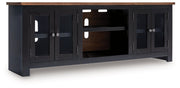 Wildenauer 76" TV Stand with Electric Fireplace - Coastal Roots Furniture (Courtenay, BC)