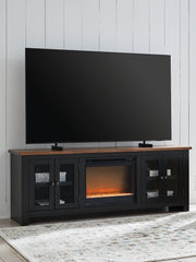 Wildenauer 76" TV Stand with Electric Fireplace - Coastal Roots Furniture (Courtenay, BC)