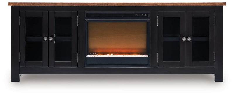Wildenauer 76" TV Stand with Electric Fireplace - Coastal Roots Furniture (Courtenay, BC)