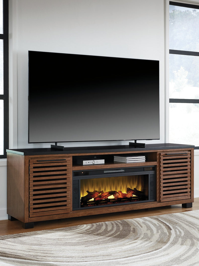 Kallari 84" TV Stand with Electric Fireplace - Coastal Roots Furniture (Courtenay, BC)