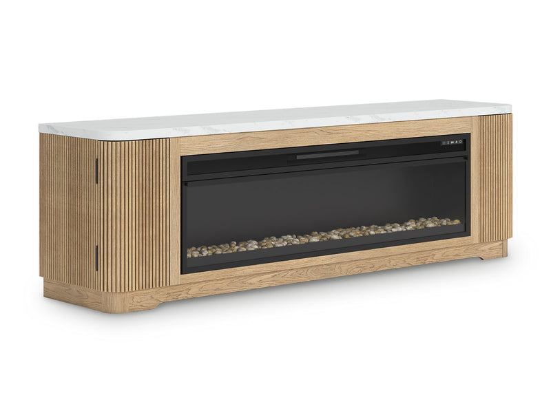 Camdill 80" TV Stand with Electric Fireplace - Coastal Roots Furniture (Courtenay, BC)