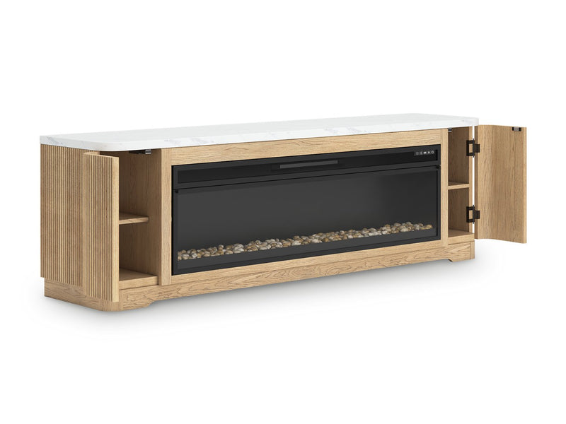 Camdill 80" TV Stand with Electric Fireplace - Coastal Roots Furniture (Courtenay, BC)