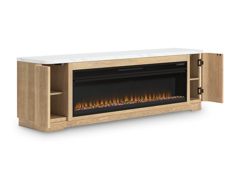 Camdill 80" TV Stand with Electric Fireplace - Coastal Roots Furniture (Courtenay, BC)