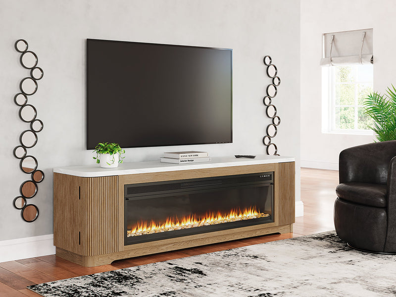 Camdill 80" TV Stand with Electric Fireplace - Coastal Roots Furniture (Courtenay, BC)