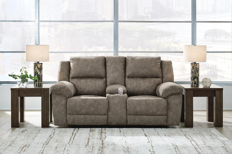 Laresview Reclining Loveseat with Console