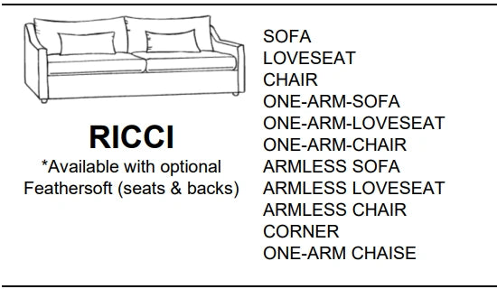 Stylus Sofas RICCI SOFA