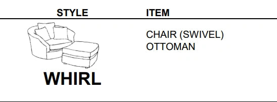 Stylus Sofas WHIRL CHAIR (SWIVEL)