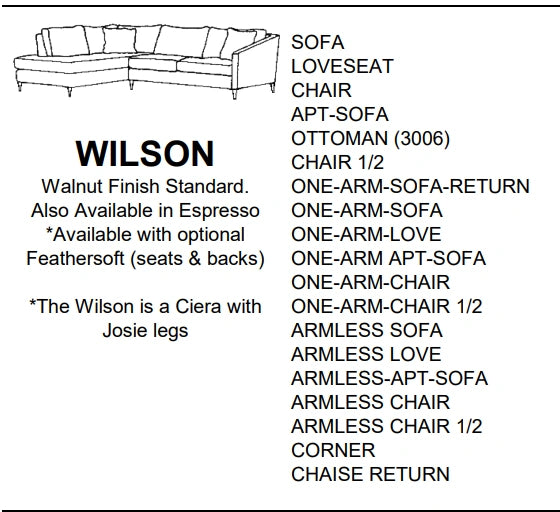 Stylus Sofas WILSON SOFA