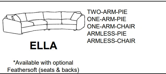 Stylus Sofas ELLA TWO-ARM-PIE
