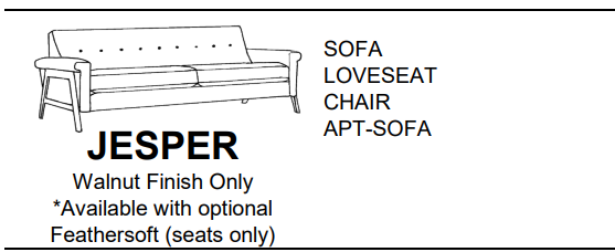 Stylus Sofas JESPER CHAIR