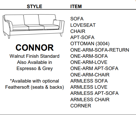 Stylus Sofas CONNOR CORNER