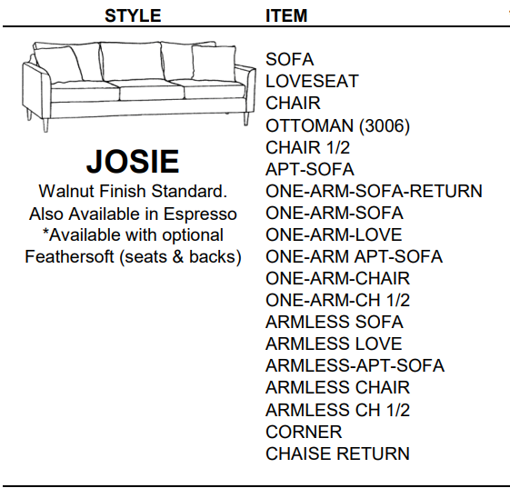 Stylus Sofas JOSIE CORNER