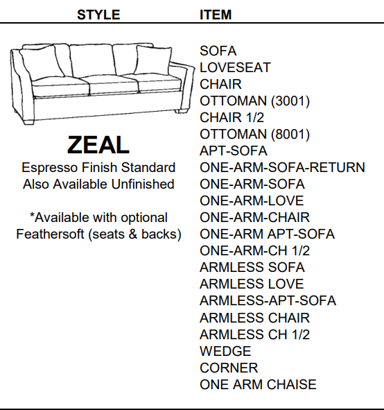 Stylus Sofas ZEAL CORNER