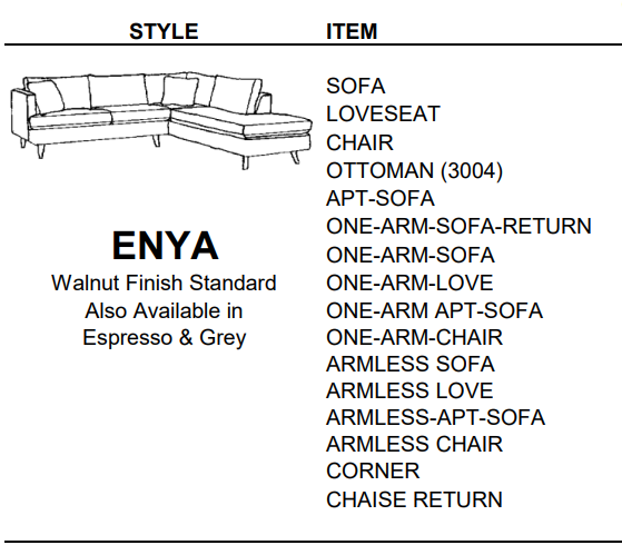 Stylus Sofas ENYA SOFA
