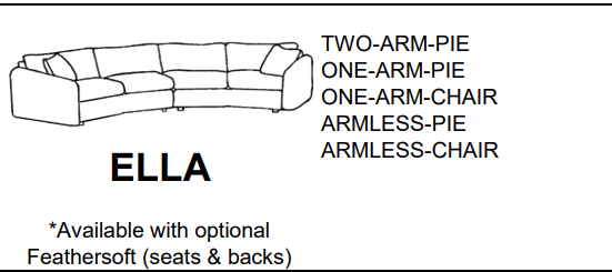 Stylus Sofas ELLA ONE-ARM-CHAIR