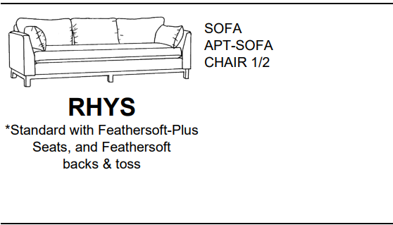 Stylus Sofas RHYS APT-SOFA