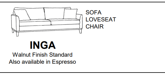 Stylus Sofas INGA LOVESEAT