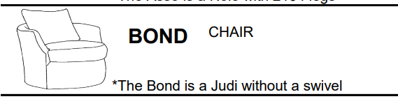 Stylus Sofas BOND CHAIR