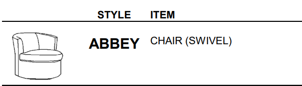 Stylus Sofas ABBEY CHAIR (SWIVEL)