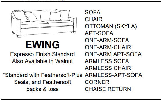 Stylus Sofas EWING OTTOMAN (SKYLA)