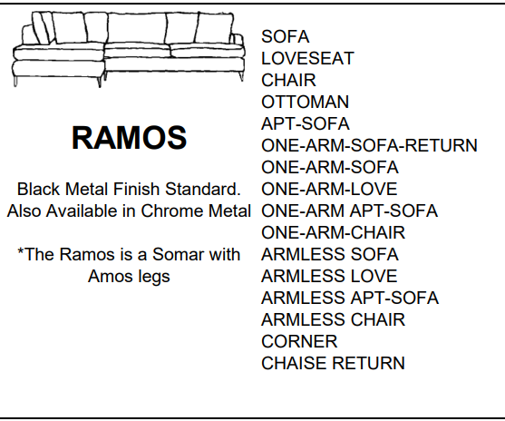 Stylus Sofas RAMOS ONE-ARM-CHAIR