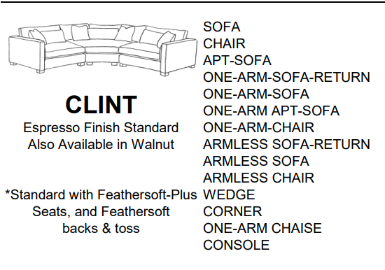 Stylus Sofas CLINT CORNER